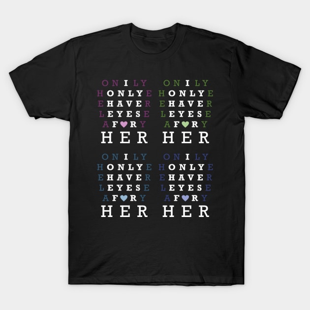 I Only have eyes for her T-Shirt by Lin Watchorn 